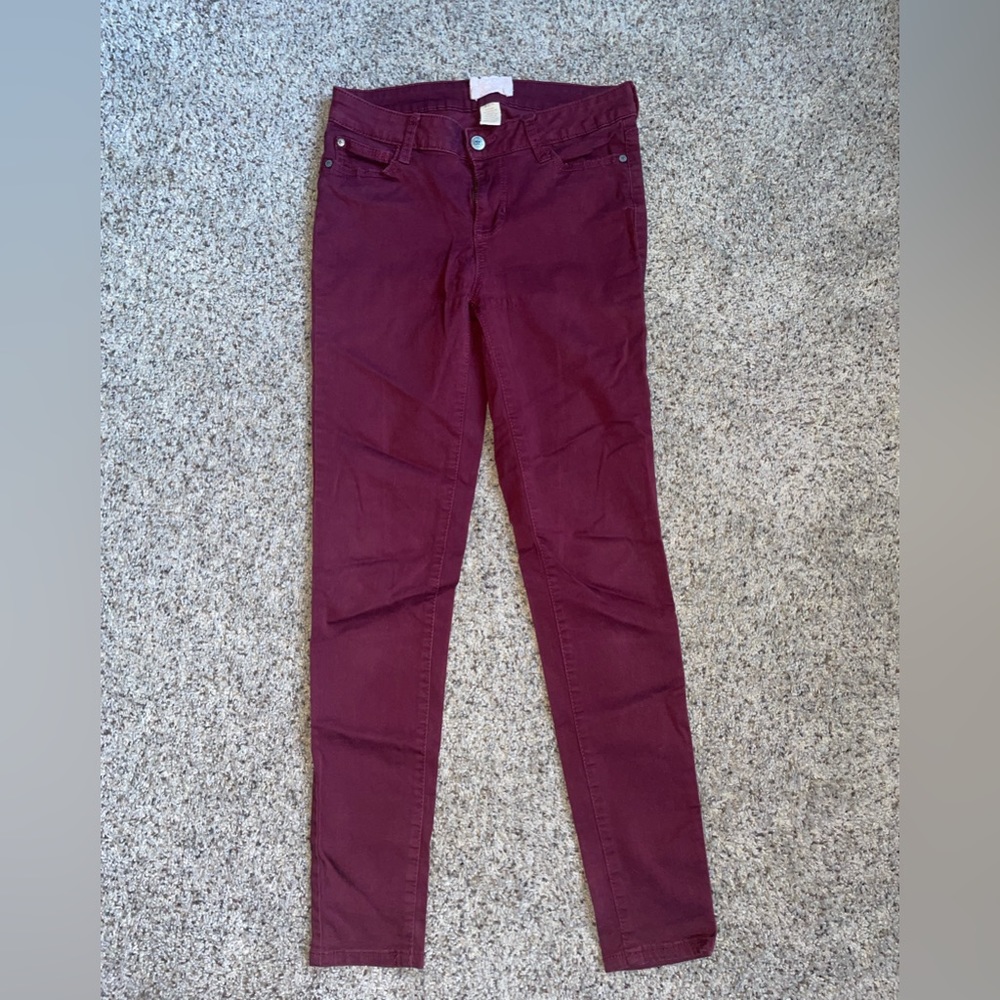 Altar’d state stretchy maroon pants